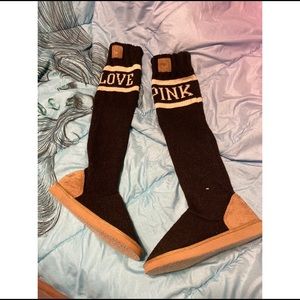 Victoria Secret Pink Boot Slippers